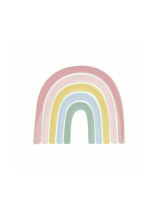 Little Dutch Kinder Tapete Stoff Rainbow Pink B300xH280cm