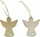 Hängender Engelchen Weihnachtsbaumschmuck 7x8cm Verschiedene Farben