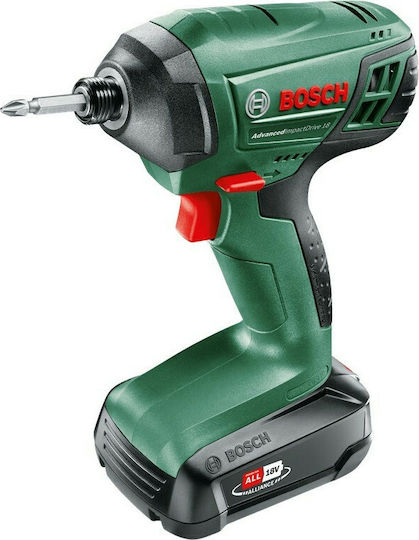 Bosch Advanced Impact Drive Παλμικό Κατσαβίδι Μπαταρίας 18V 1x1.5Ah
