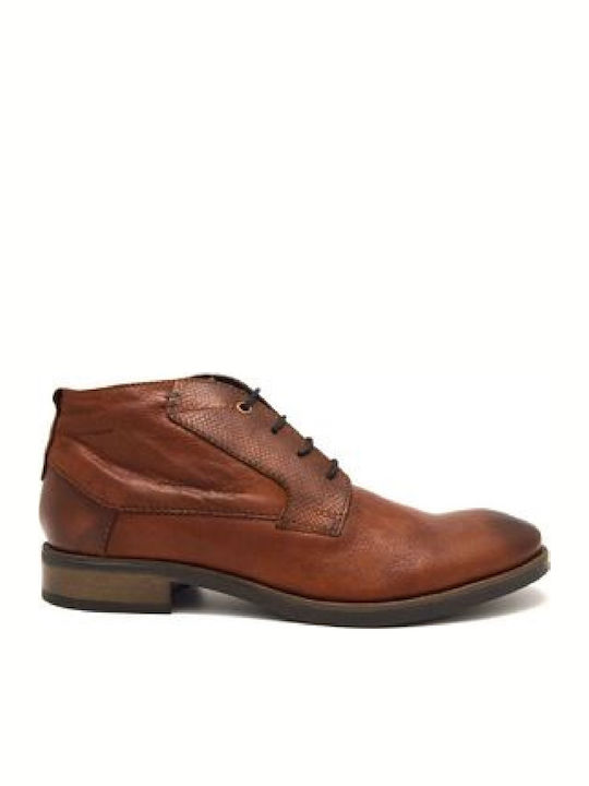 A025-318 Leder Braun Herrenstiefel