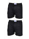 Onurel Herren Boxershorts Schwarz 2Packung