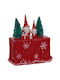 TnS Christmas Cookie Jar Ceramic Red L25xW17xH28cm 1pcs 04.YM21289-1