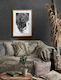 Madi Tiger Armchair Throw 170x180cm Brown