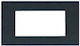 Geyer Switch Frame 4 Positions Horizontal Placement in Black Color 704003CG