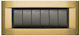 Geyer Aqua Metal Schalterrahmen 3-fach Horizont...