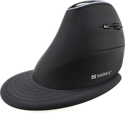 Sandberg Pro Wireless Ergonomic Vertical Mouse Black