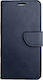 Synthetic Leather Book Dark Blue (Redmi 9A / 9AT)