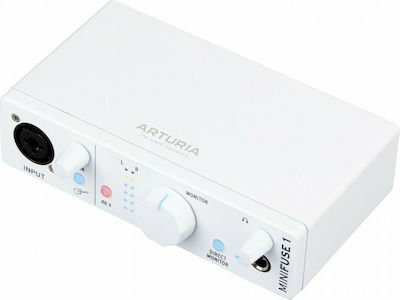 Arturia Minifuse 1 USB to PC External Audio Interface White