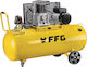 FFG Ffgroup Acb 150/4mc Pro Еднофазен Въздушен компресор 97дБ с Мощност 4к.с и Резервоар 150лт 46590