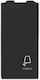 Geyer Front Plate Wall Push Bell Button without Frame Black 735405S