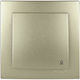 Nilson Complete Wall Push Bell Button with Frame Gold 24151012