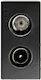 Geyer TV, Satellite, and Radio Antenna Socket Terminal in Black color 747705S