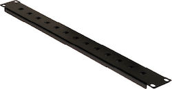 Lande Οπτικό Patch Panel για Rack 1U 19" Μαύρο