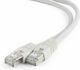 Gembird S/FTP Cat.6a (Gigabit) Καλώδιο Δικτύου Ethernet 20m Γκρι