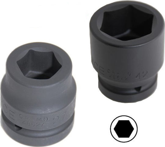 Force Căpăcel Pneumatic - Pneumatic Hexagonal cu Patrat de Prindere 3/4" Diametru 54mm 1buc