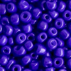 Craft Bead Blue Seed Beads 6/0 4mm 10gr