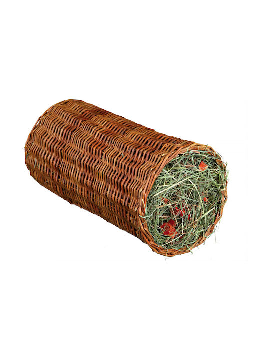 Trixie Rodent Toy Tunnel From Willow with Hay 20x38cm.