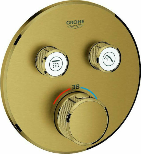 Grohe Grohtherm Smartcontrol за душ кабина 2 изхода Inox Златист