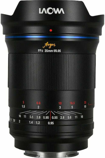 Laowa Voller Rahmen Kameraobjektiv Argus 35mm f/0.95 FF Weitwinkel für Sony E Mount Black