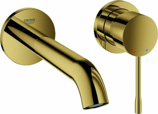 Grohe Essence Комплект смесител и чучур за вграждане за Лавабо 1 Изход Златист