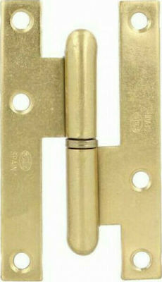 Amig Metallic Door Hinge Lift Off Χρυσό 95mm