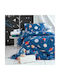 Rythmos Kids Duvet Set Single with Pillowcase Space Odyssey Blue 160x240cm