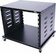 Ihos Επιδαπέδια Καμπίνα Rack 8U 56x40x39.7cm Μαύρο