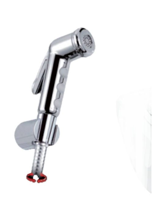 Κολοσσός One to 5 Wall Mounted Bidet Set Silver