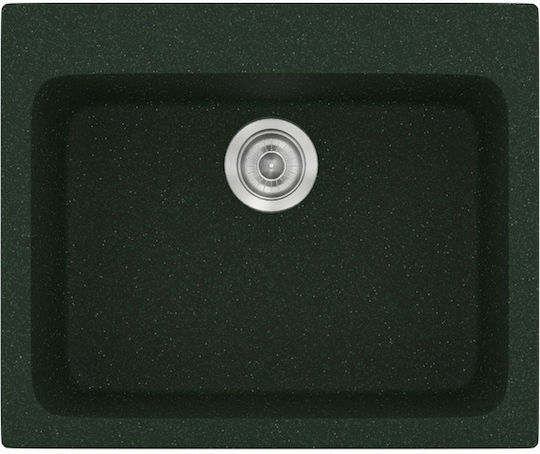 Sanitec Classic Drop-In Chiuvetă din Granit Sintetic L60xW50cm Granit verde
