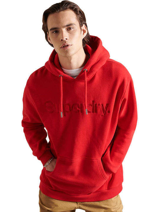 Sweatshirt with Hood Red