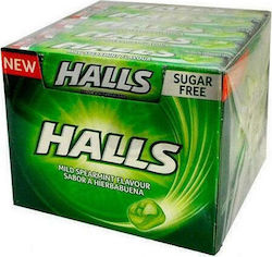 Halls Candies Cool with Flavor Spearmint No Added Sugar 20pcs 33.5gr