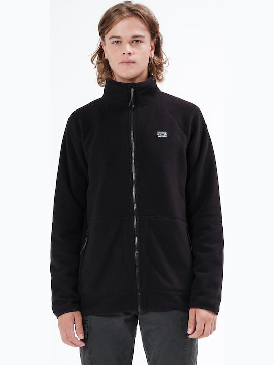212.EM29.109 Men's Fleece Cardigan Black