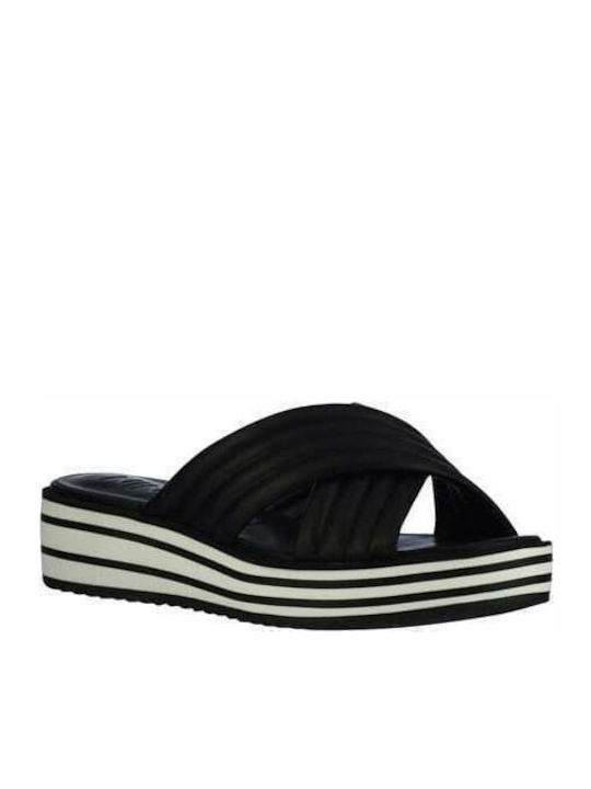 Zonita3 Women's Platform Wedge Sandals Black