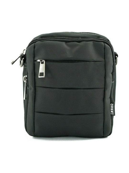 Ormi 88030 Ανδρική Τσάντα Ώμου / Χιαστί σε Μαύρο χρώμα