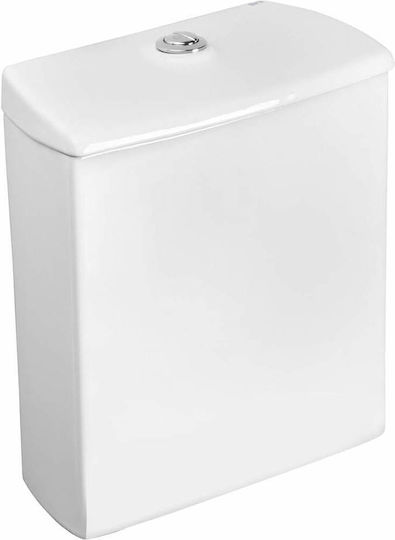 Roca Wall Mounted Porcelain Low Pressure Rectangular Toilet Flush Tank White