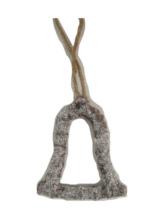 Hanging Bell Wooden Christmas Tree Ornament 14cm Various Designs