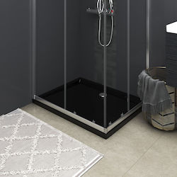 vidaXL Rectangular Acrylic Shower Black 80x100x4cm