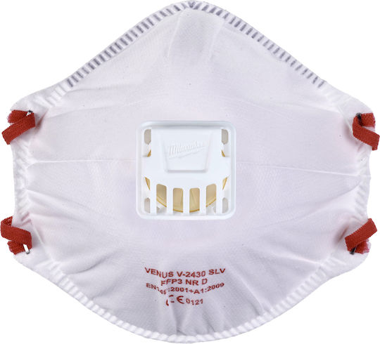 Milwaukee Mască de protecție FFP3 cu supapă Alb 4932471906 10buc