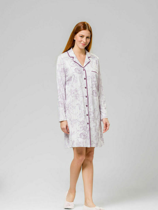 Harmony Winter Women's Nightdress Lilac 28-