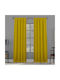 Lino Home Vorhang mit Bleistiftfalten Delta Gelb 150x240cm