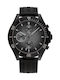 Tommy Hilfiger Larson Мъжки Часовник 46mm Хронограф На Батерия с Черна Каучукова Каишка
