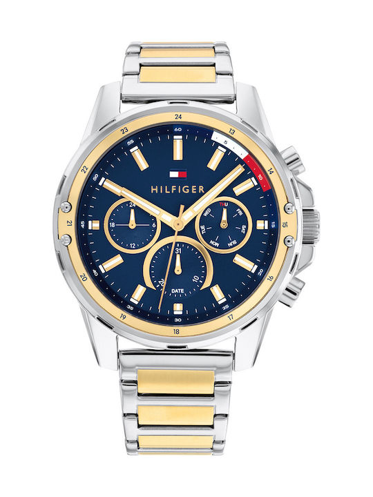 Tommy Hilfiger Mason Ρολόι Μπαταρίας με Μεταλλικό Μπρασελέ