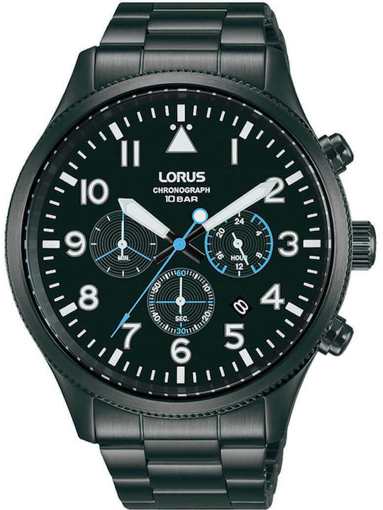 Lorus Ανδρικό Ρολόι 44mm Χρονογράφος Μπαταρίας ...