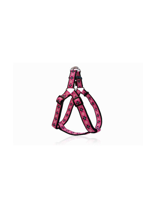 Pet Interest Dog Harness Romb Pink Large 25mm x 56-88cm 3259-L