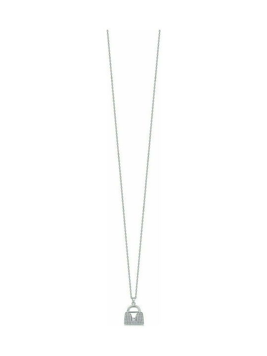 Melitea Gioielli Necklace from Silver with Zircon