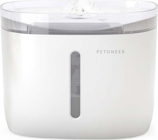 Petoneer Fresco Mini Αυτόματη Πλαστική Ποτίστρα / Συντριβάνι για Σκύλο & Γάτα 1.9lt 14.7cm σε Λευκό Χρώμα
