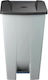 GTSA Plastic Waste Bin 60lt with Pedal Gray