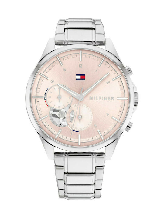 Tommy Hilfiger Quinn Women's Watch Chronograph with Silver Metal Bracelet