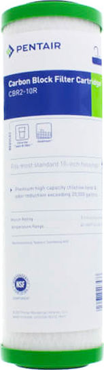 Pentair Countertop and Under Sink Water Filter Replacement made of Activated Carbon 10" CBR2-10R 0.5 μm