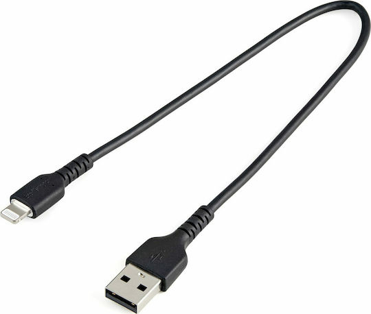 StarTech USB to Lightning Cable Μαύρο 0.3m